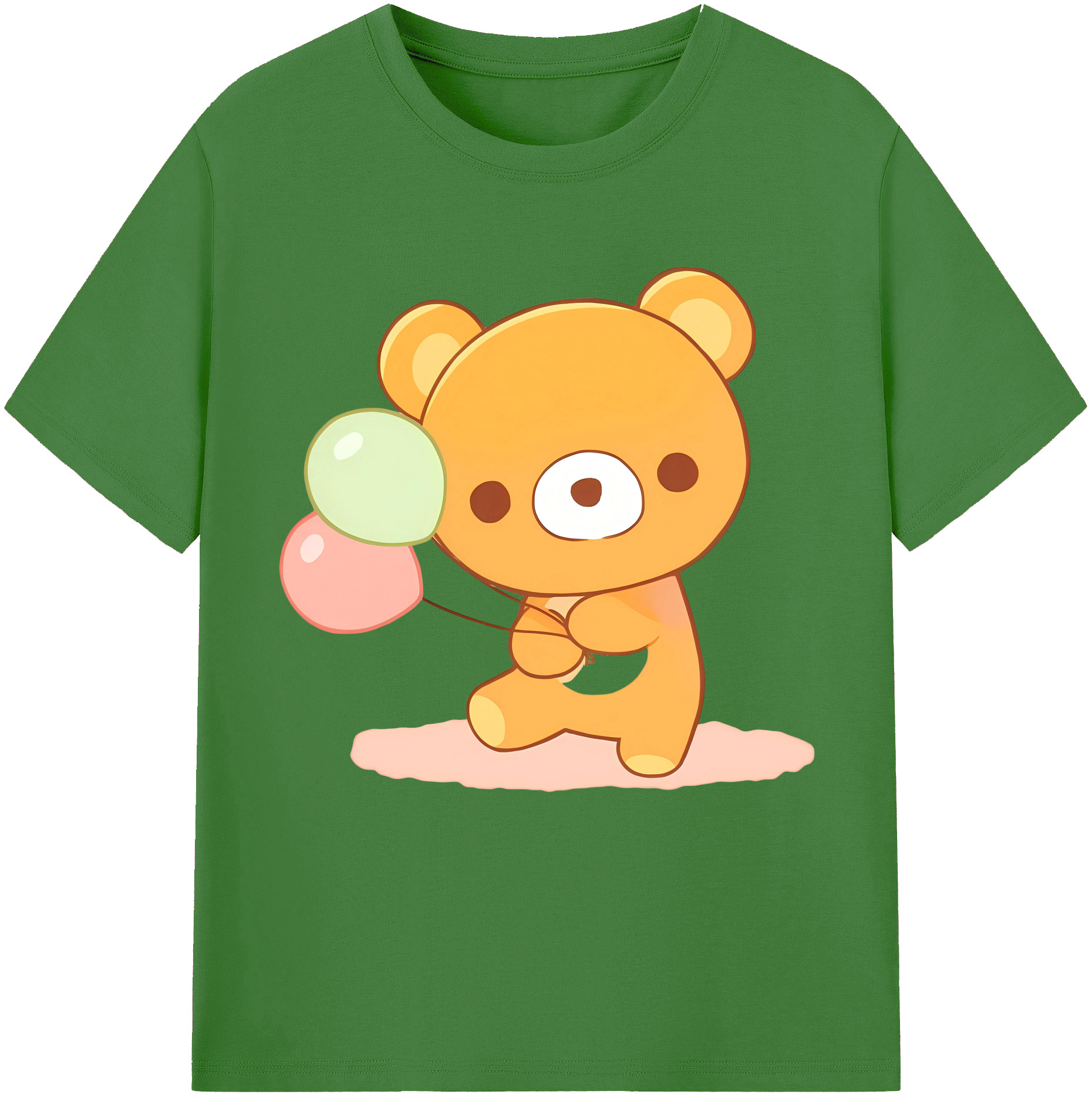 （画像用） リラックマ リラックマ キイロイトリ Rilakkuma Korilakkuma Kiiroitori レディースカジュアルプリントTシャツ（綿100％）
